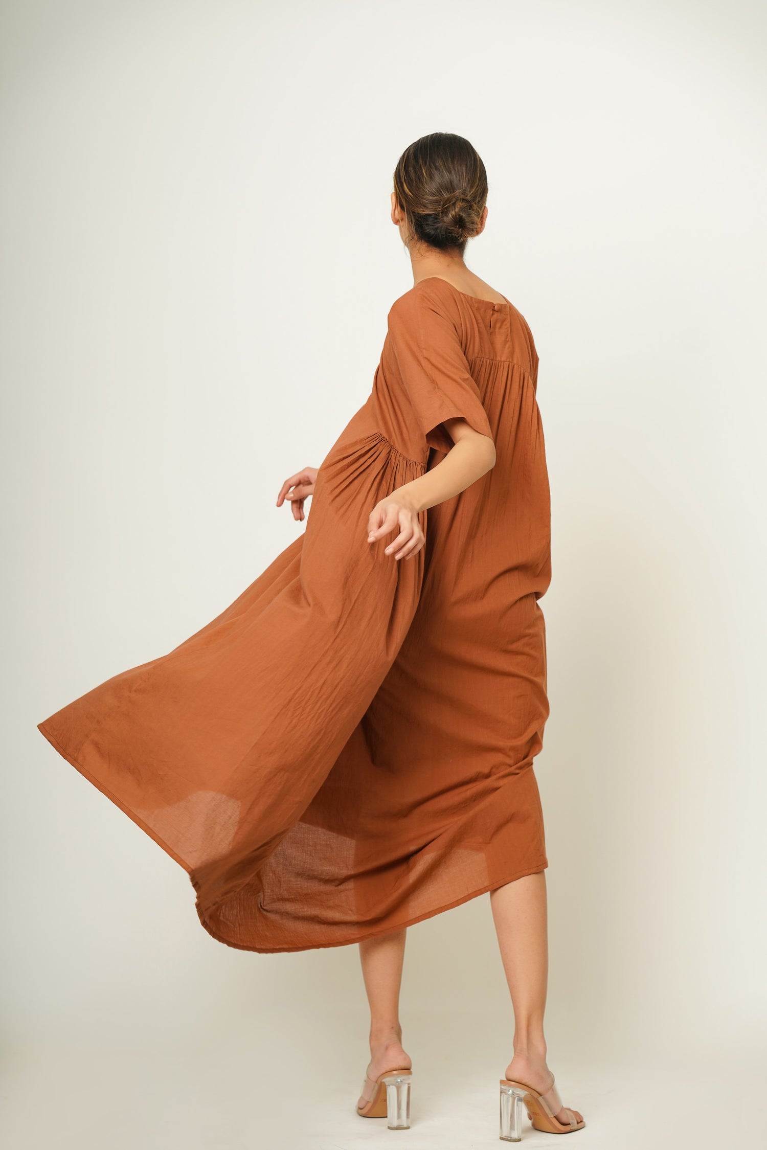 Mud Brown Geb Dress