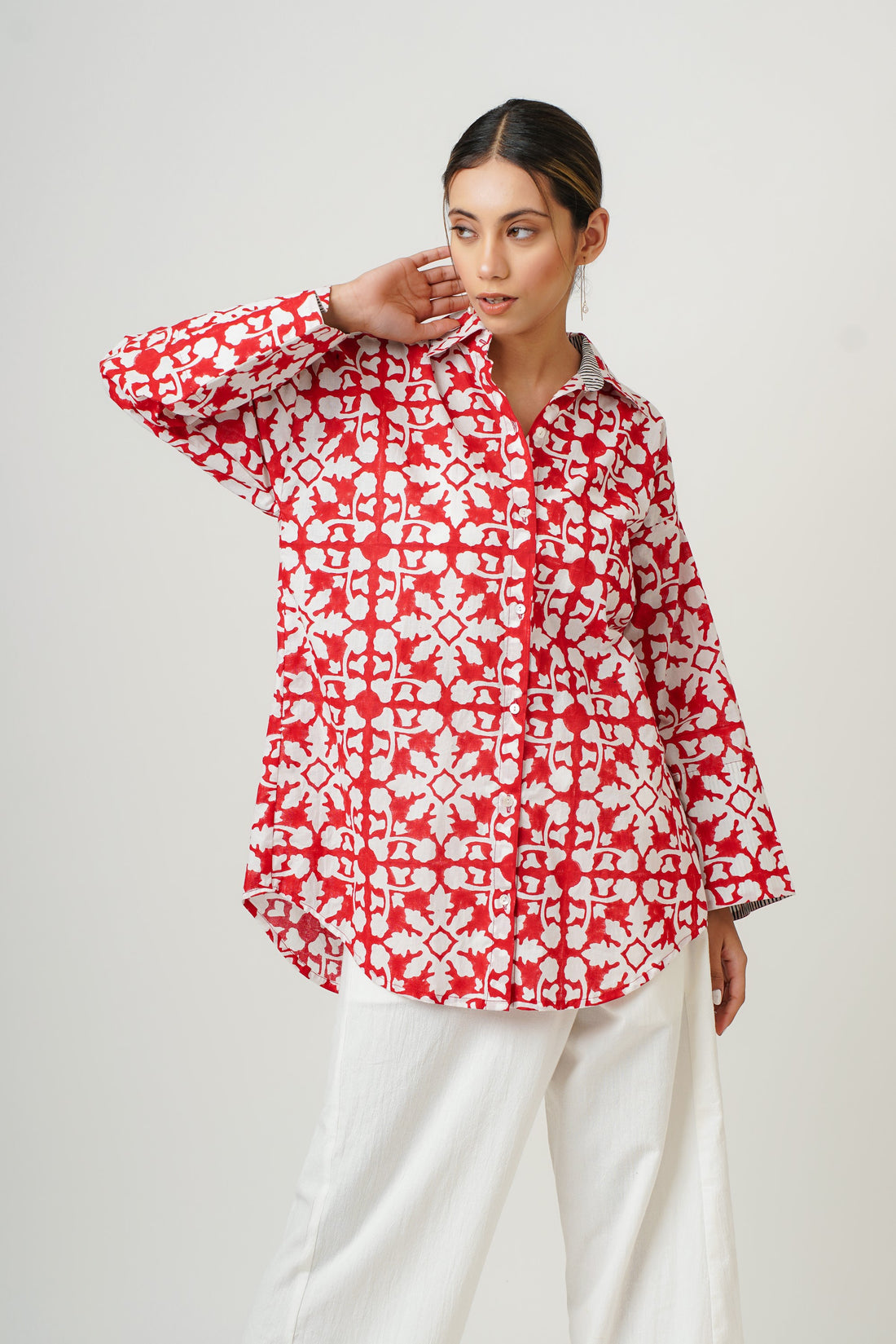 Scarlet Red Patch Shirt
