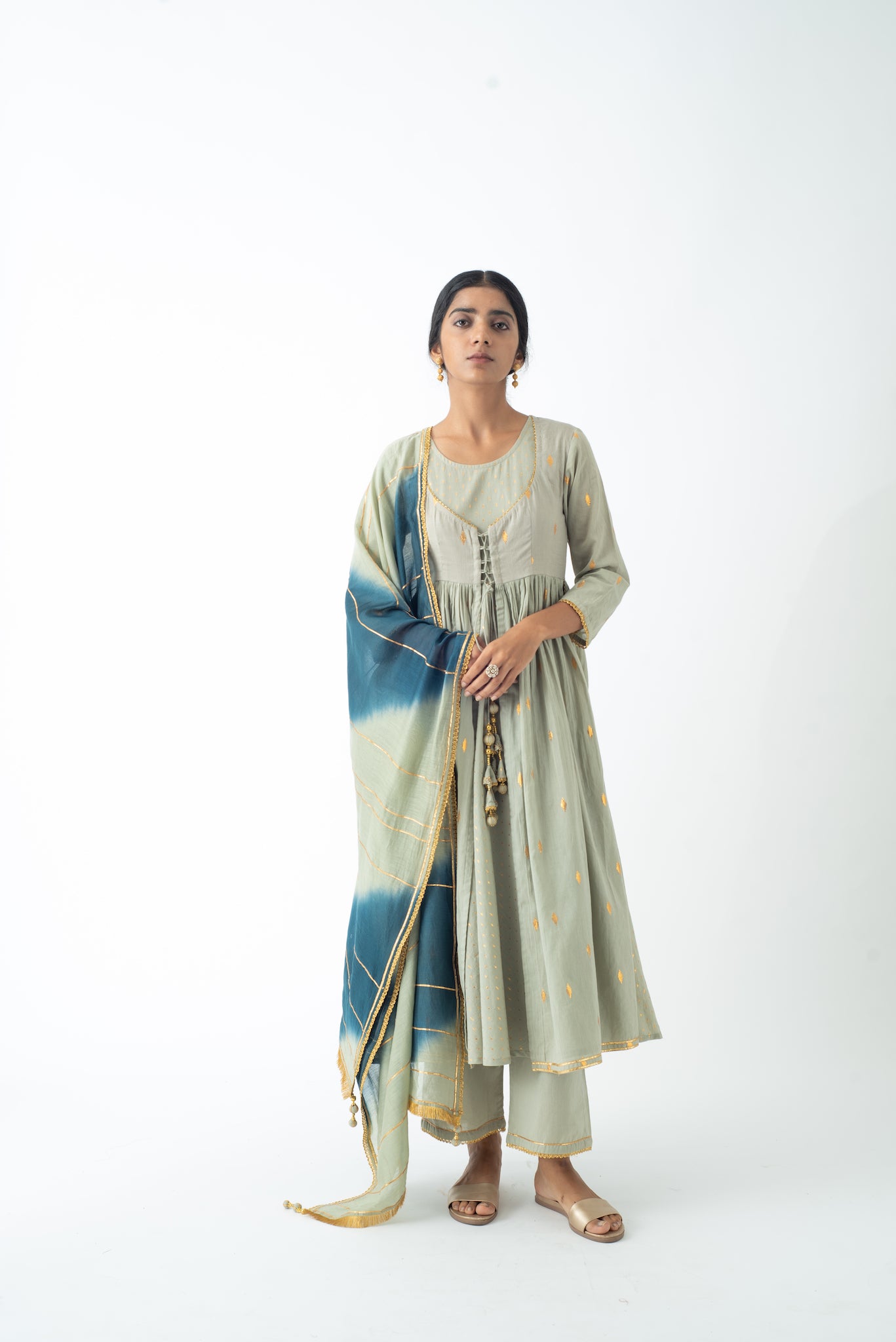 Forest Foliage Mastani Set with Dupatta