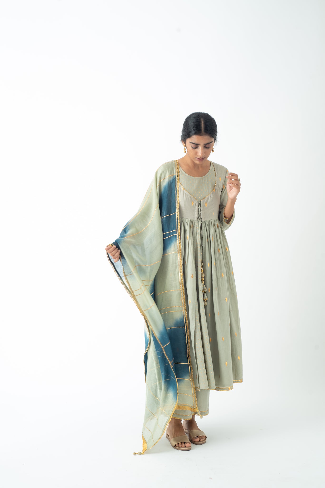 Forest Foliage Mastani Set with Dupatta