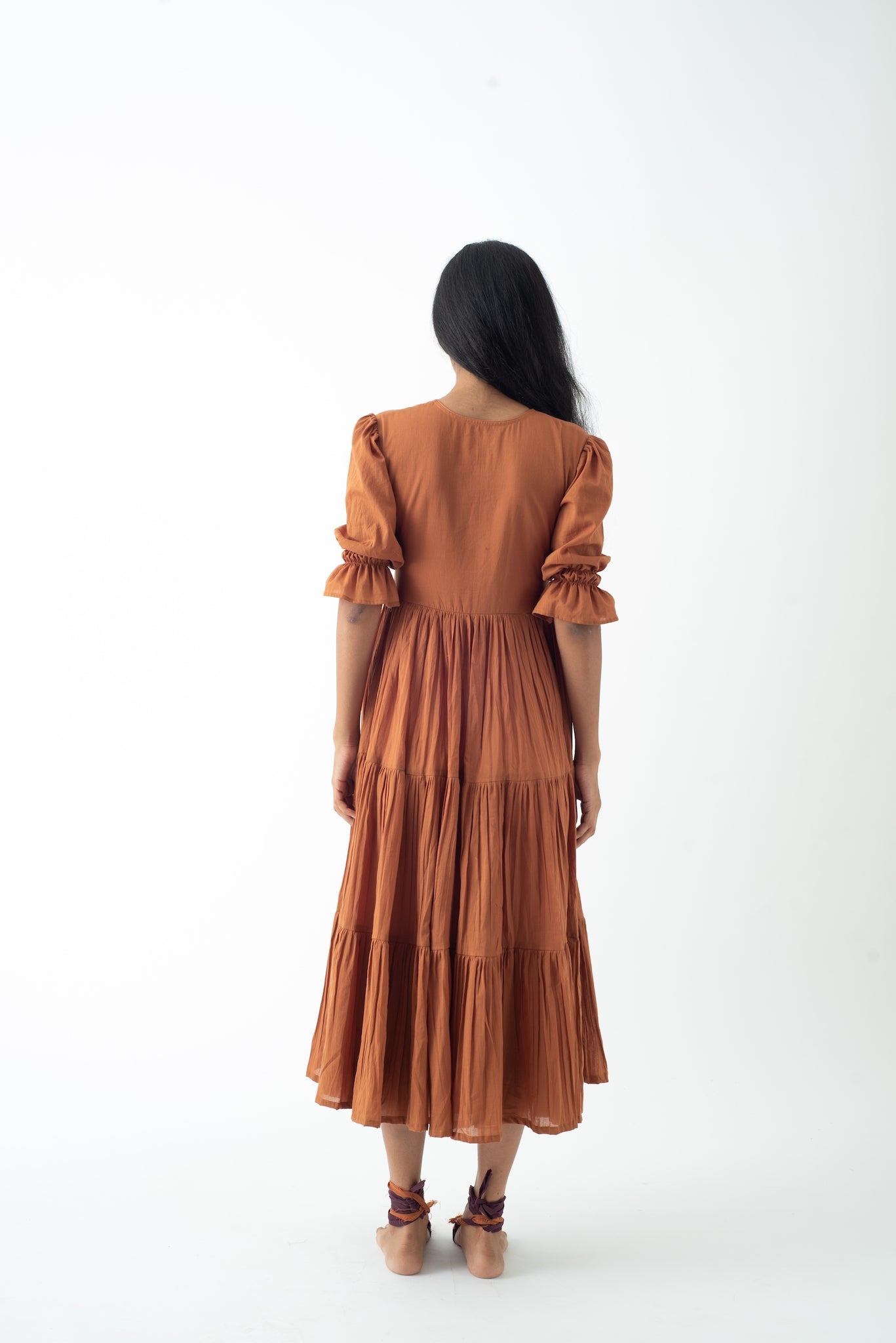 Burnt Toffee Tan Cloud Dress