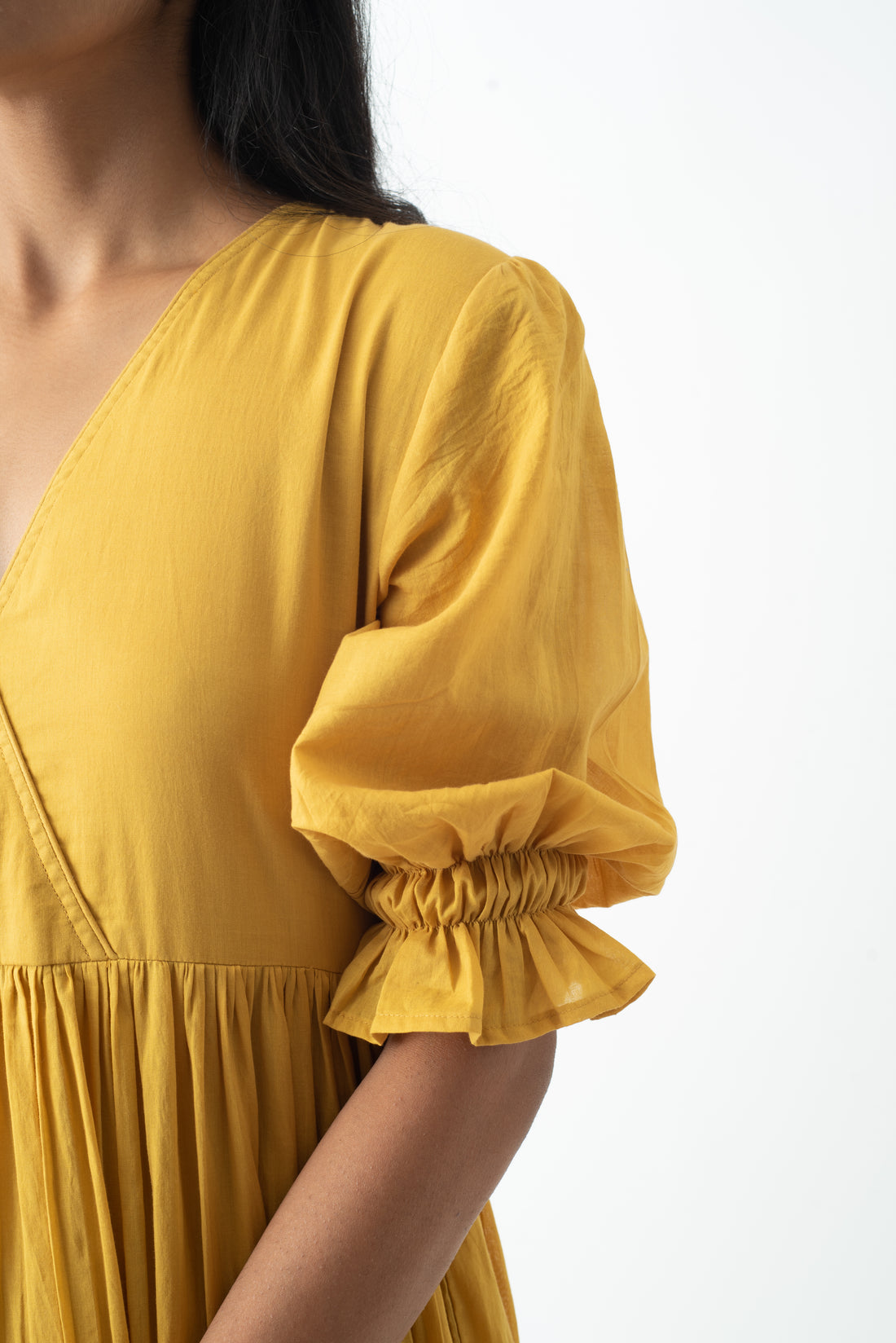 Jaisalmer Mustard Cloud Dress
