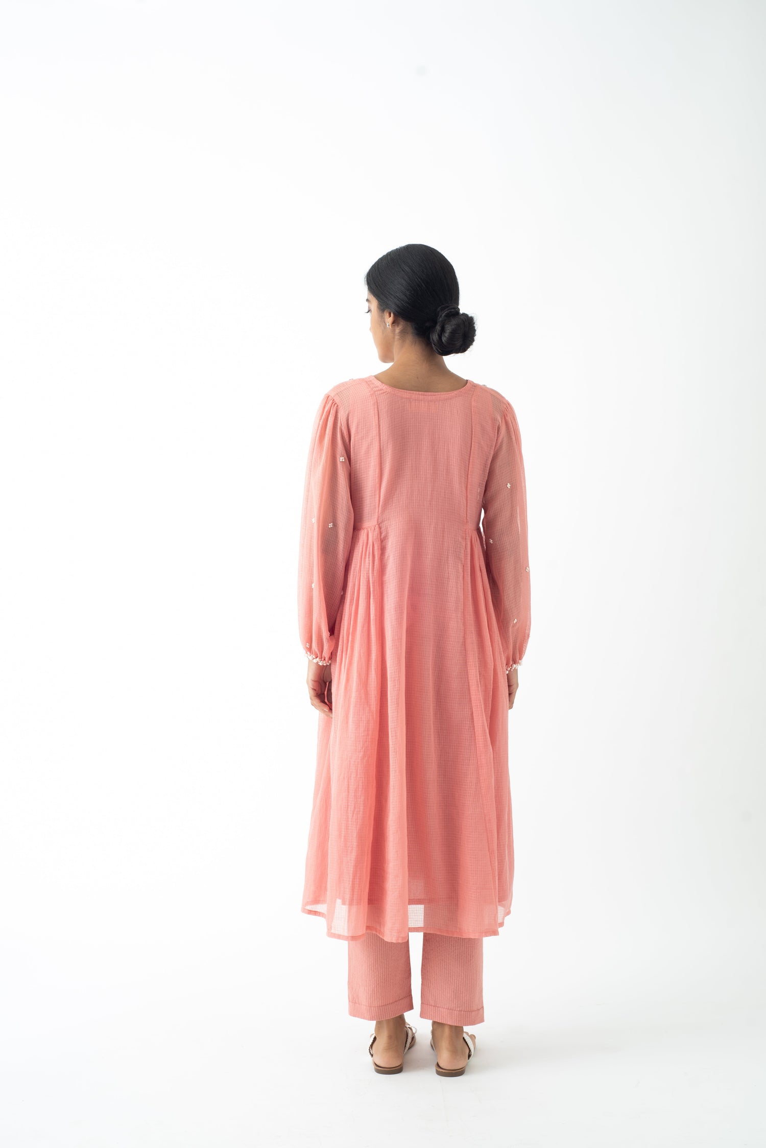 Pink Accent Pearl Kurta and Inner only