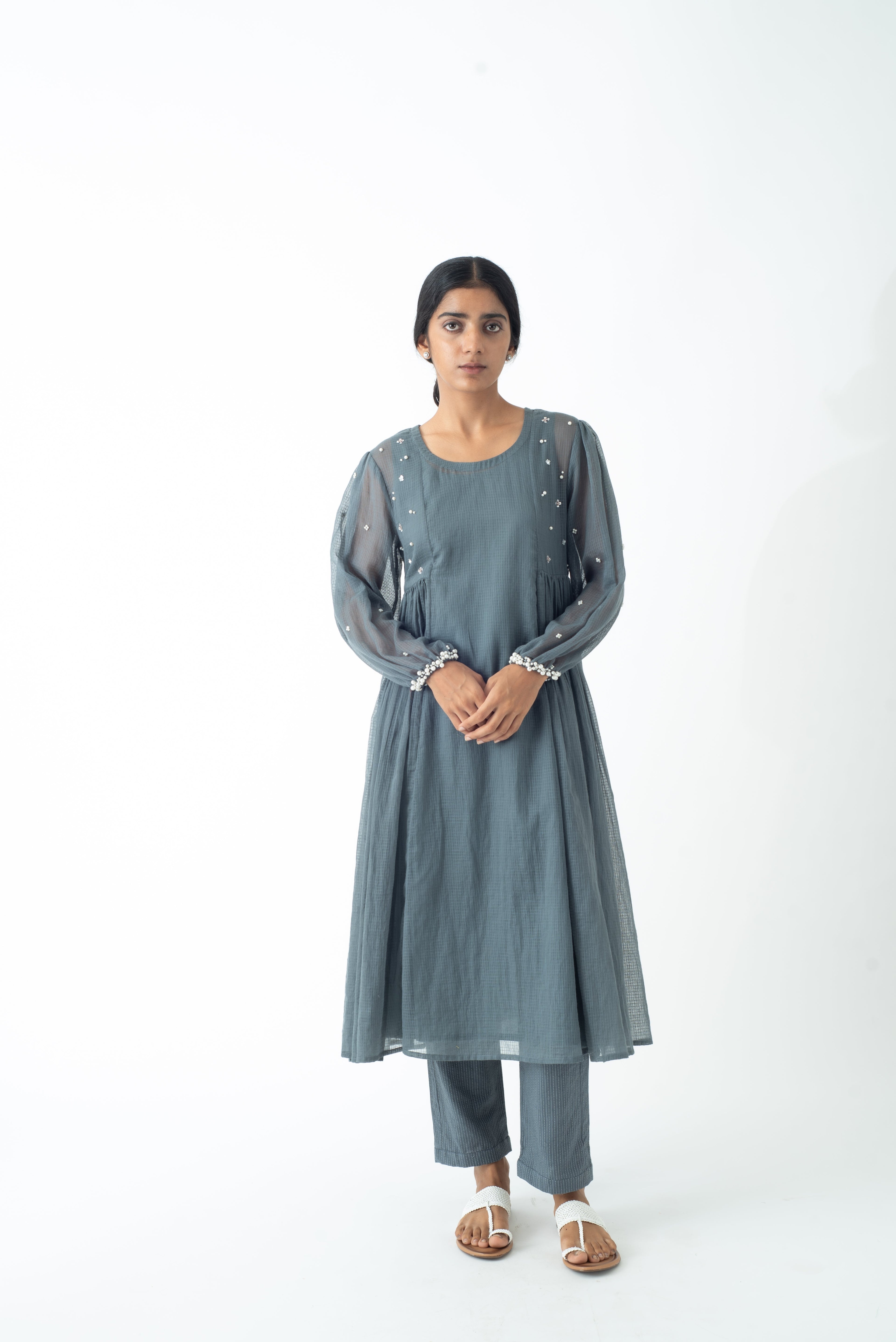 Dusk Cloud Pearl Kurta and Inner only