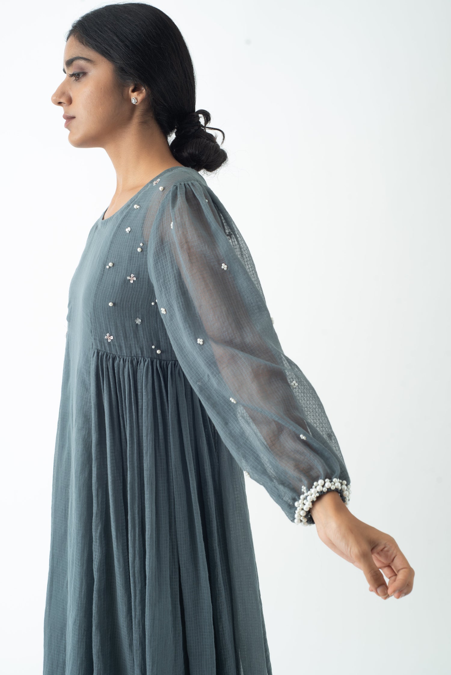 Dusk Cloud Pearl Kurta and Inner only