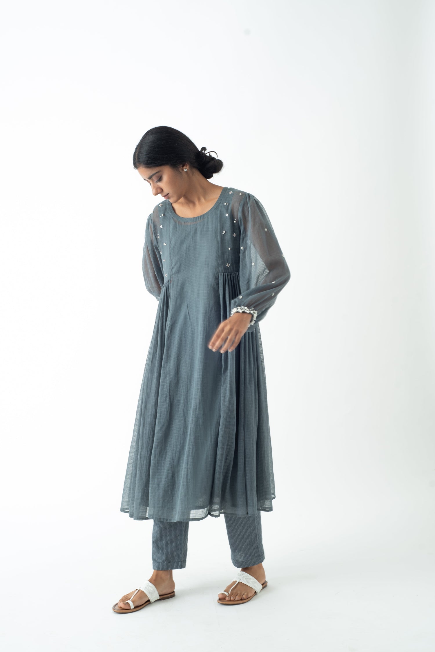 Dusk Cloud Pearl Kurta and Inner only