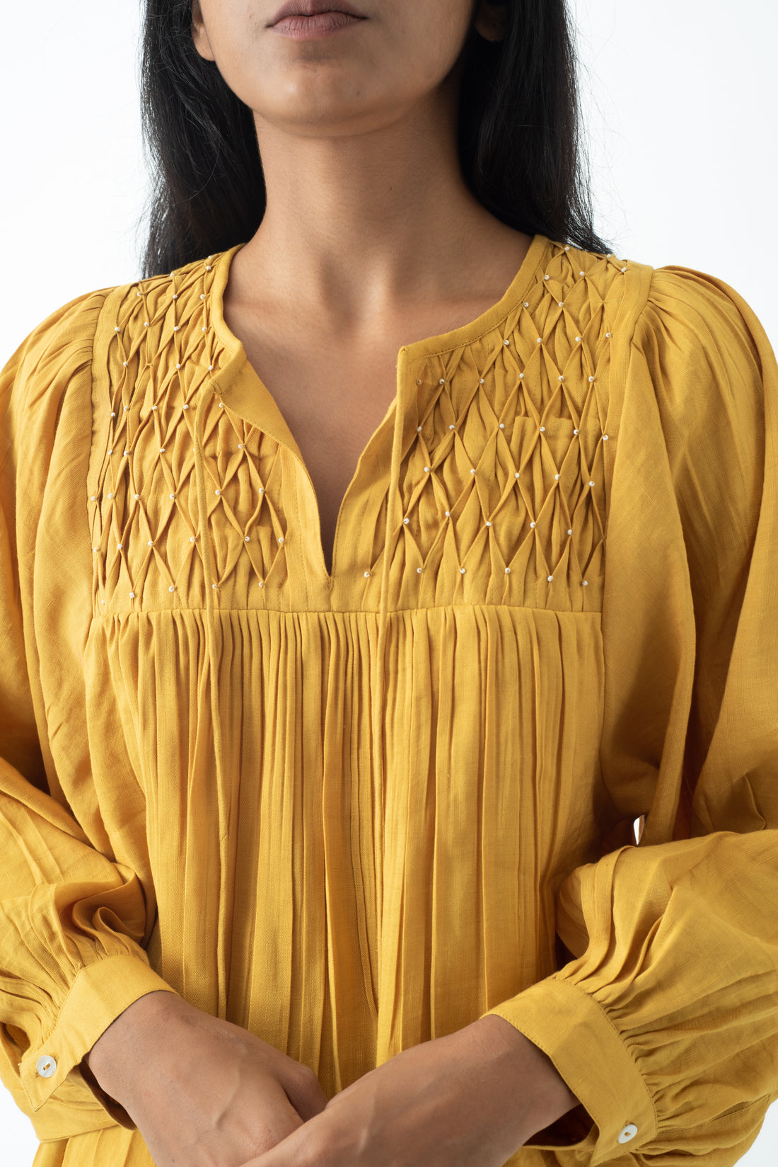 Jaisalmer Mustard Lana Top