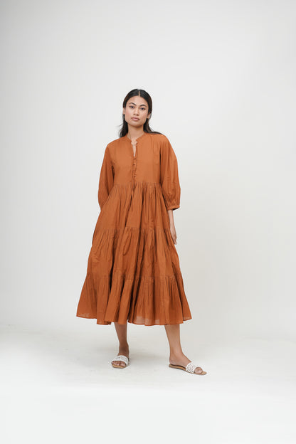 Burnt Toffee Tan Cye Dress