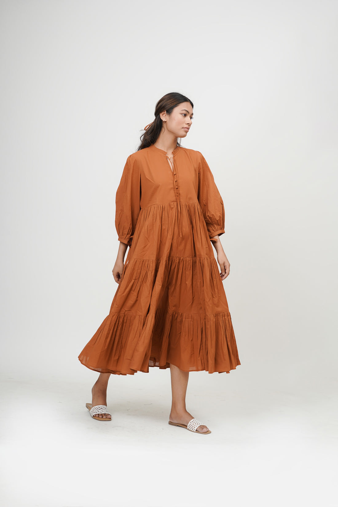 Burnt Toffee Tan Cye Dress