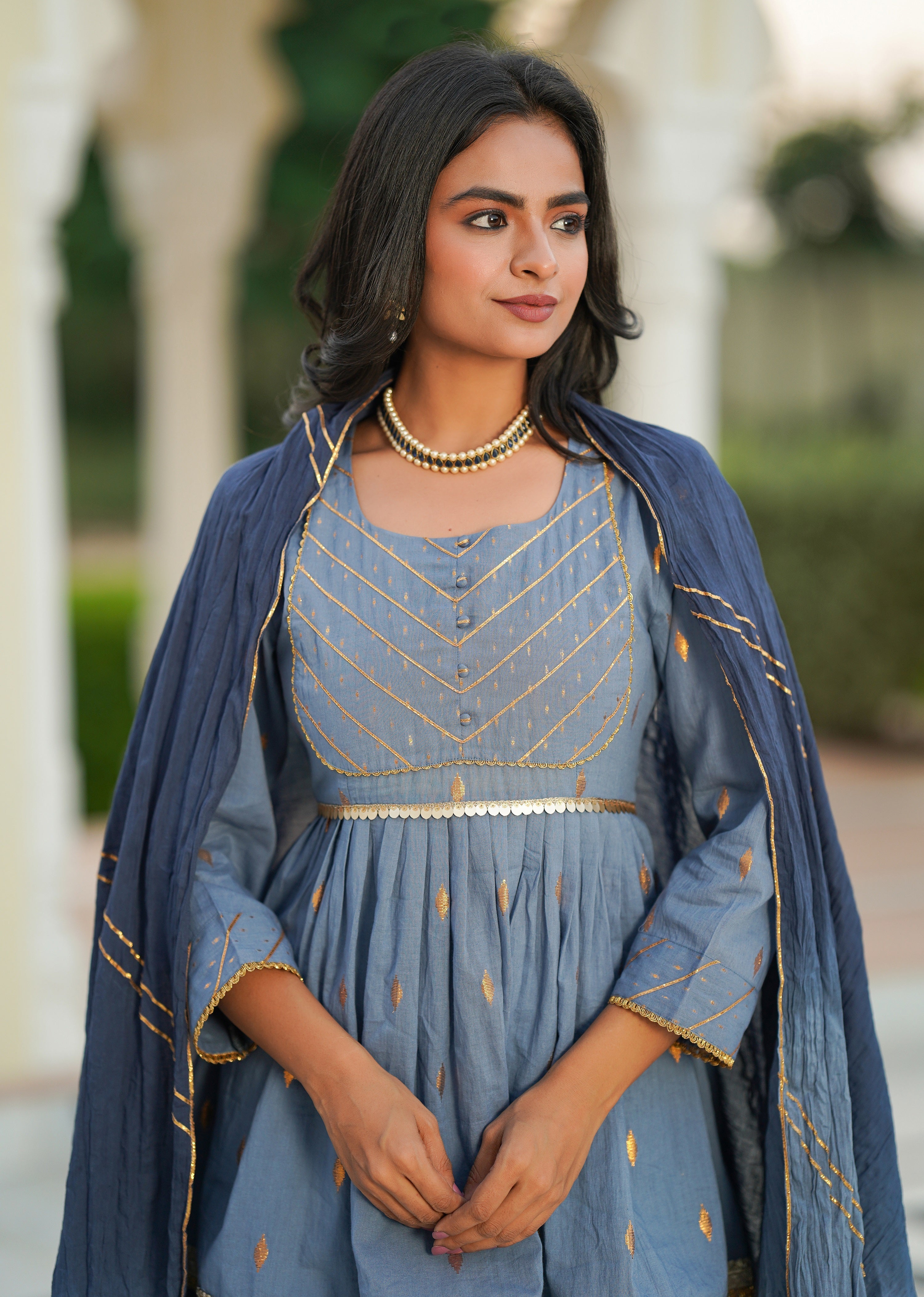 Piece of Sky Gul Set with Dupatta