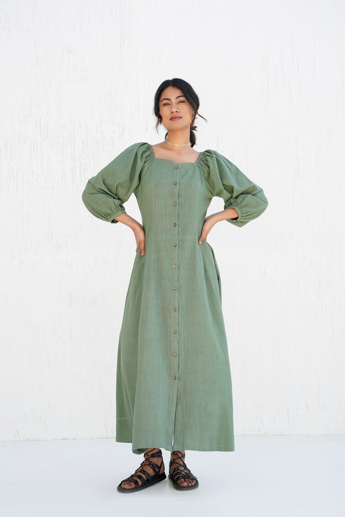 Bayleaf Green Zelda Dress