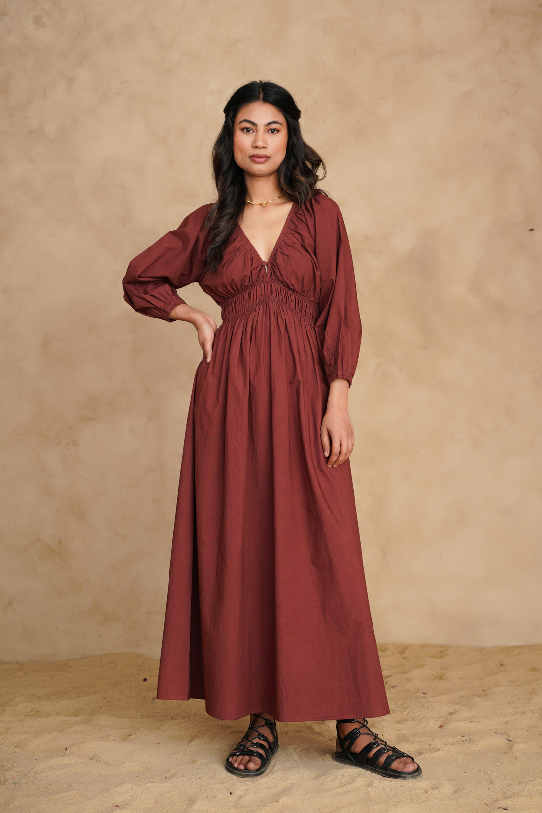 Mahogany Ecru Dress