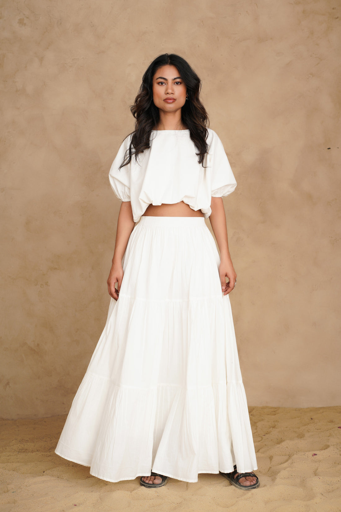 Blushing Pearl White Giza Set