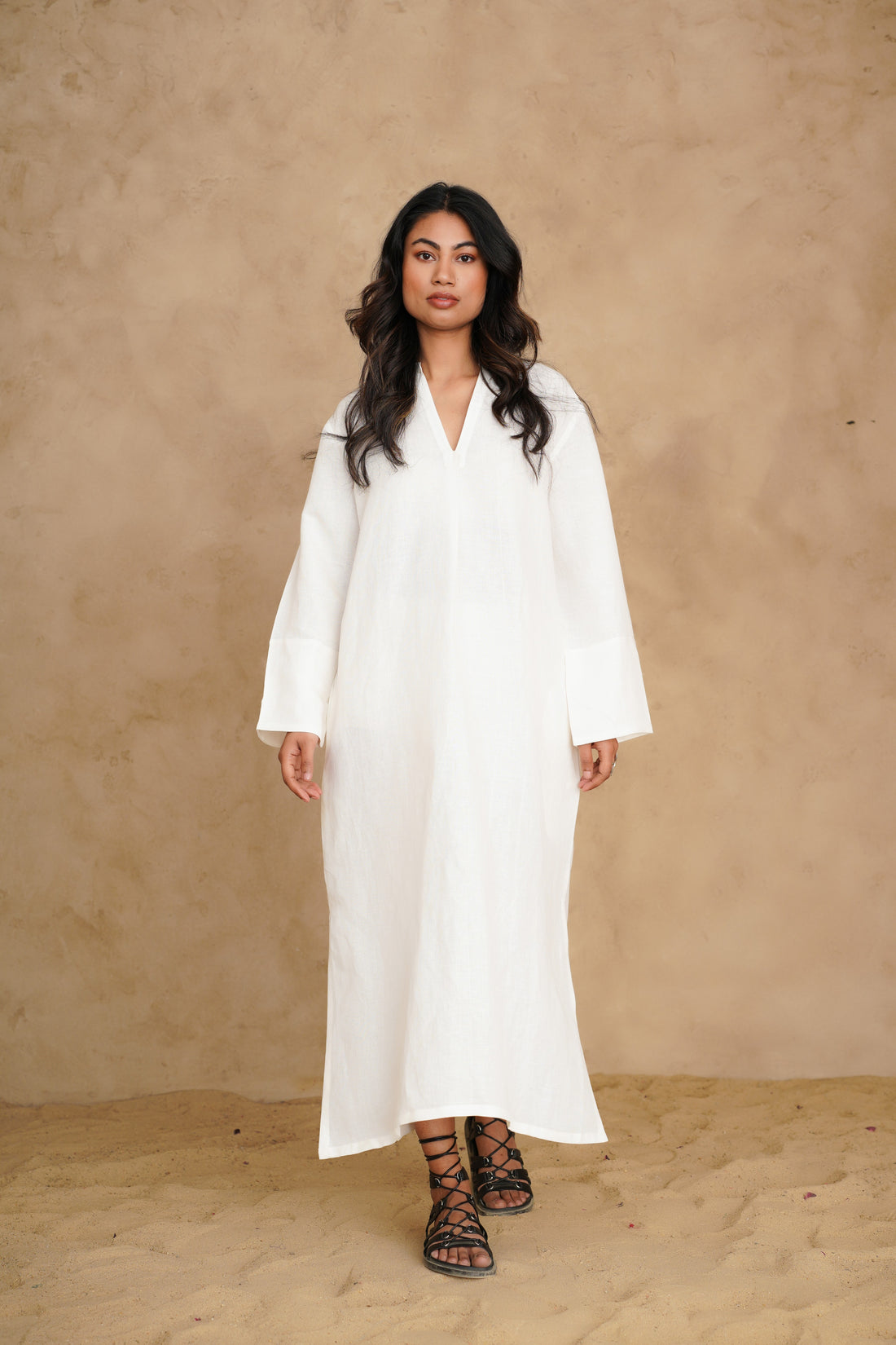 Blushing Pearl White Petra Dress