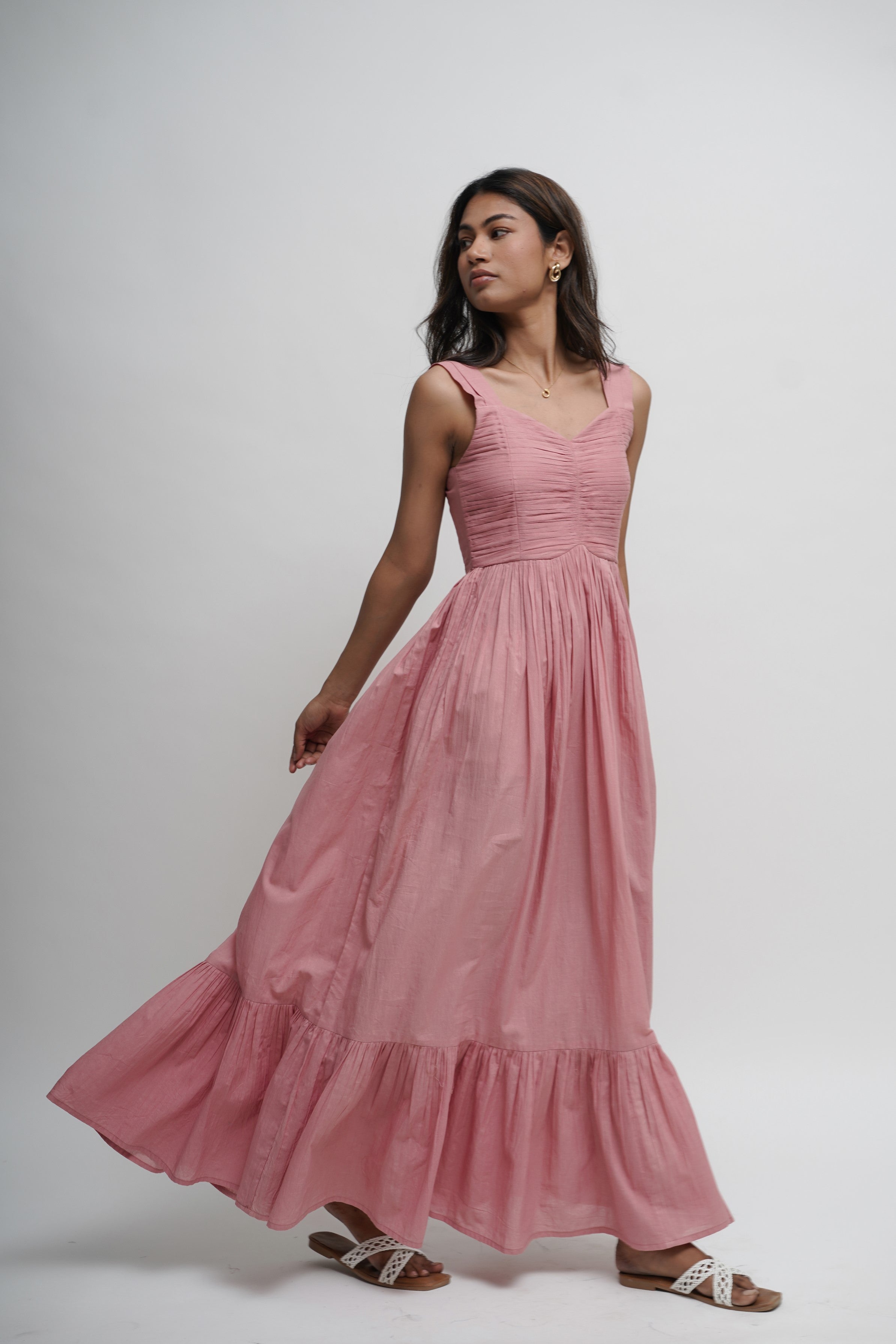 Rose Plume Dew Dress