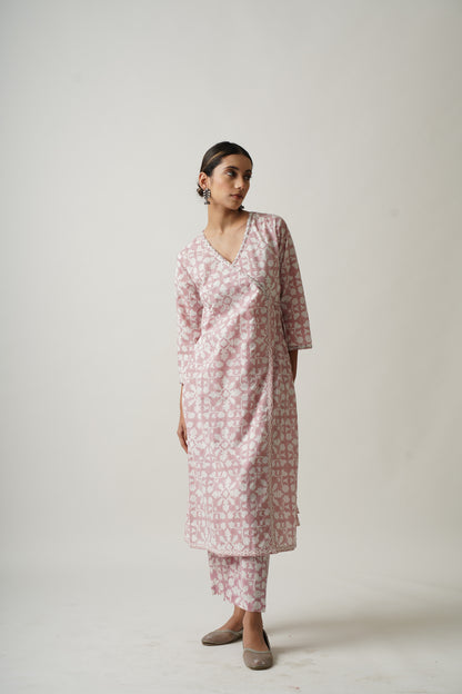 Merrie Pink Layla Kurta