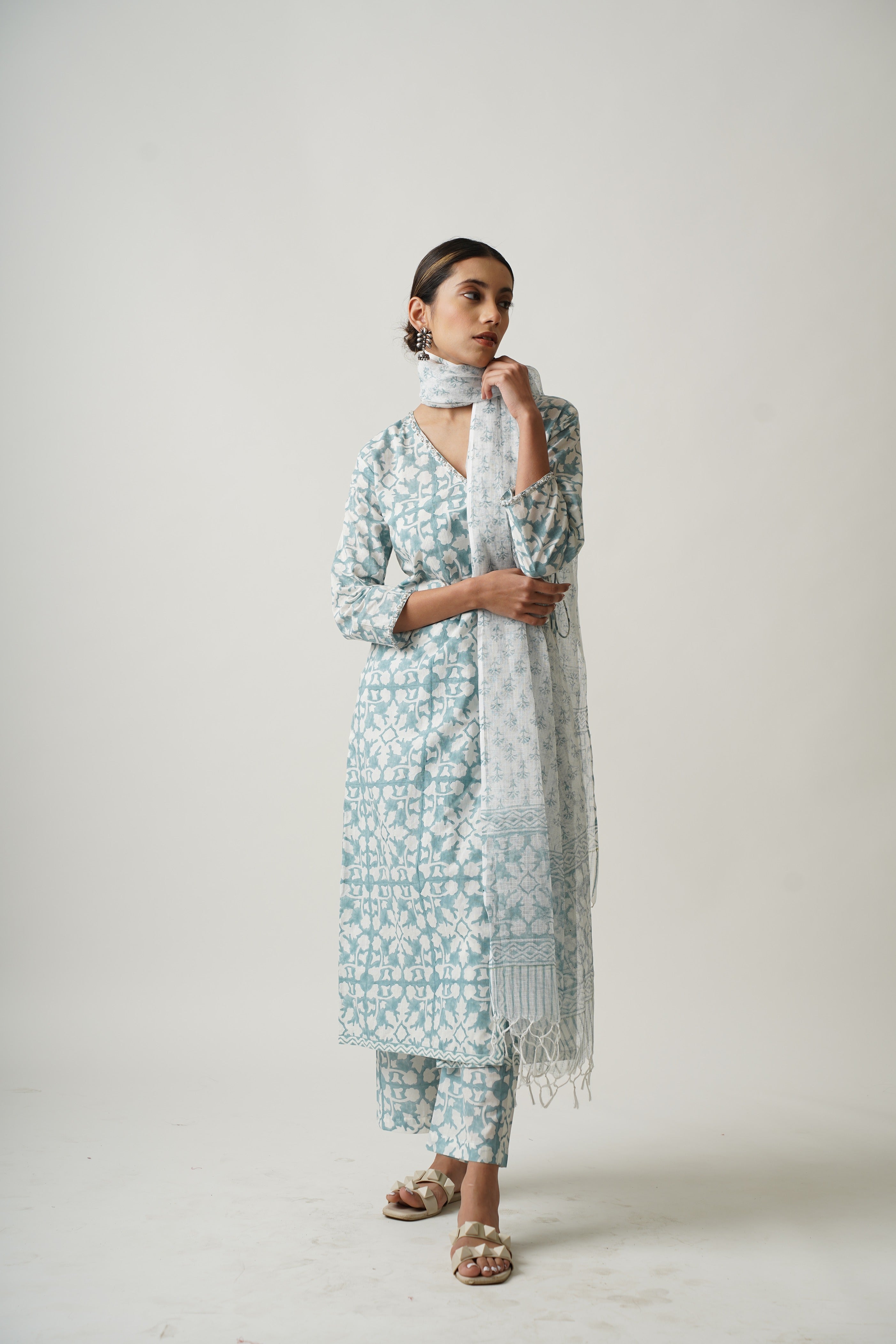 Sea Shades Layla Set with Dupatta