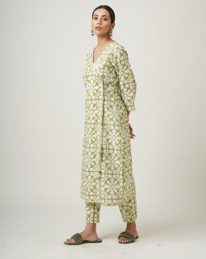 Spring Grass Layla Set with Dupatta