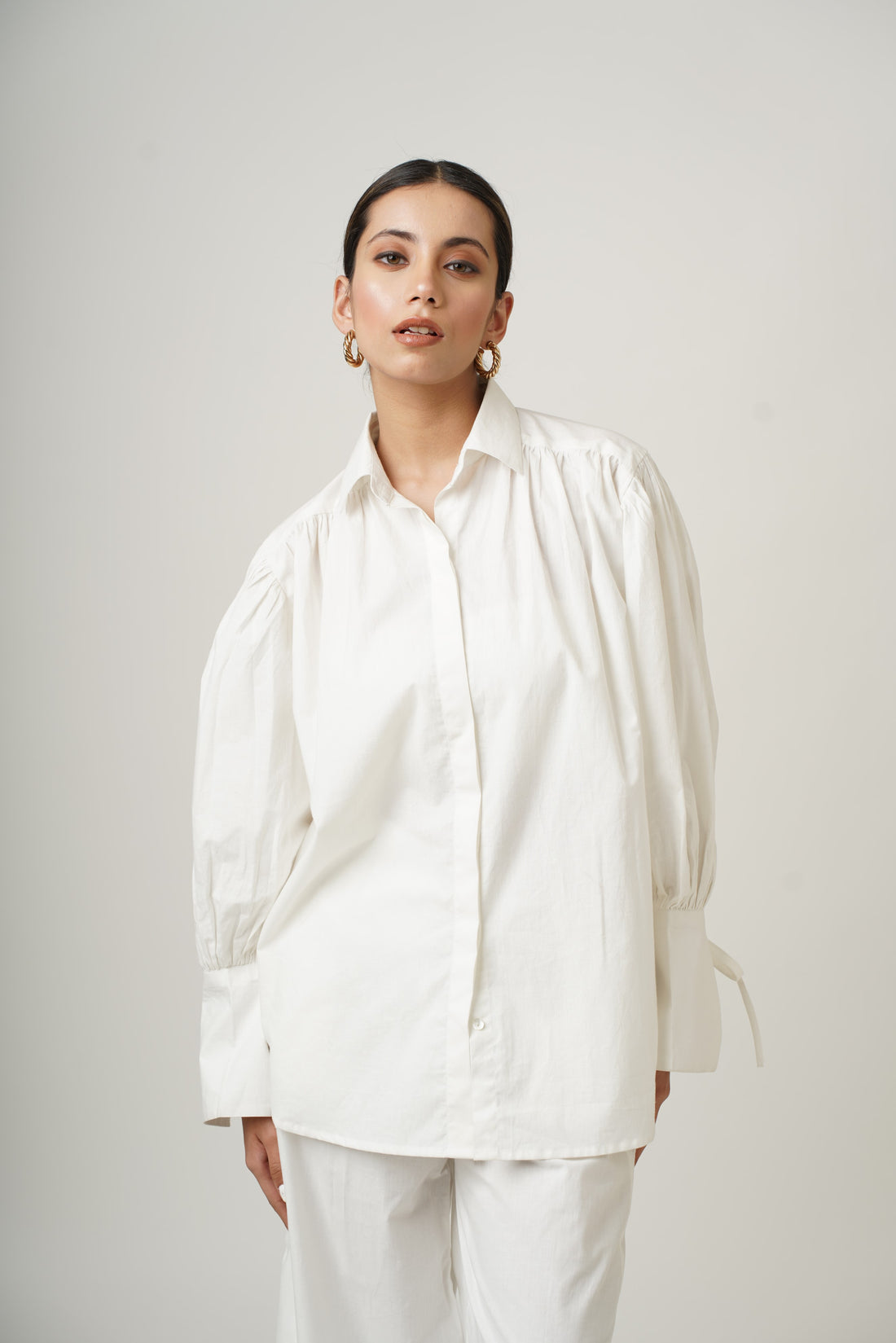 Blushing Pearl White Dina Co-ord