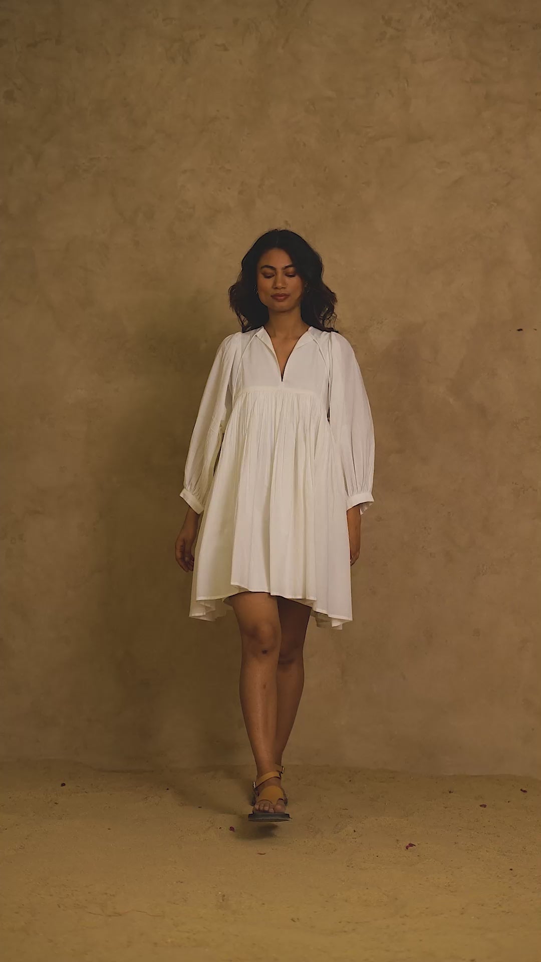 Blushing Pearl White Rooh Dress