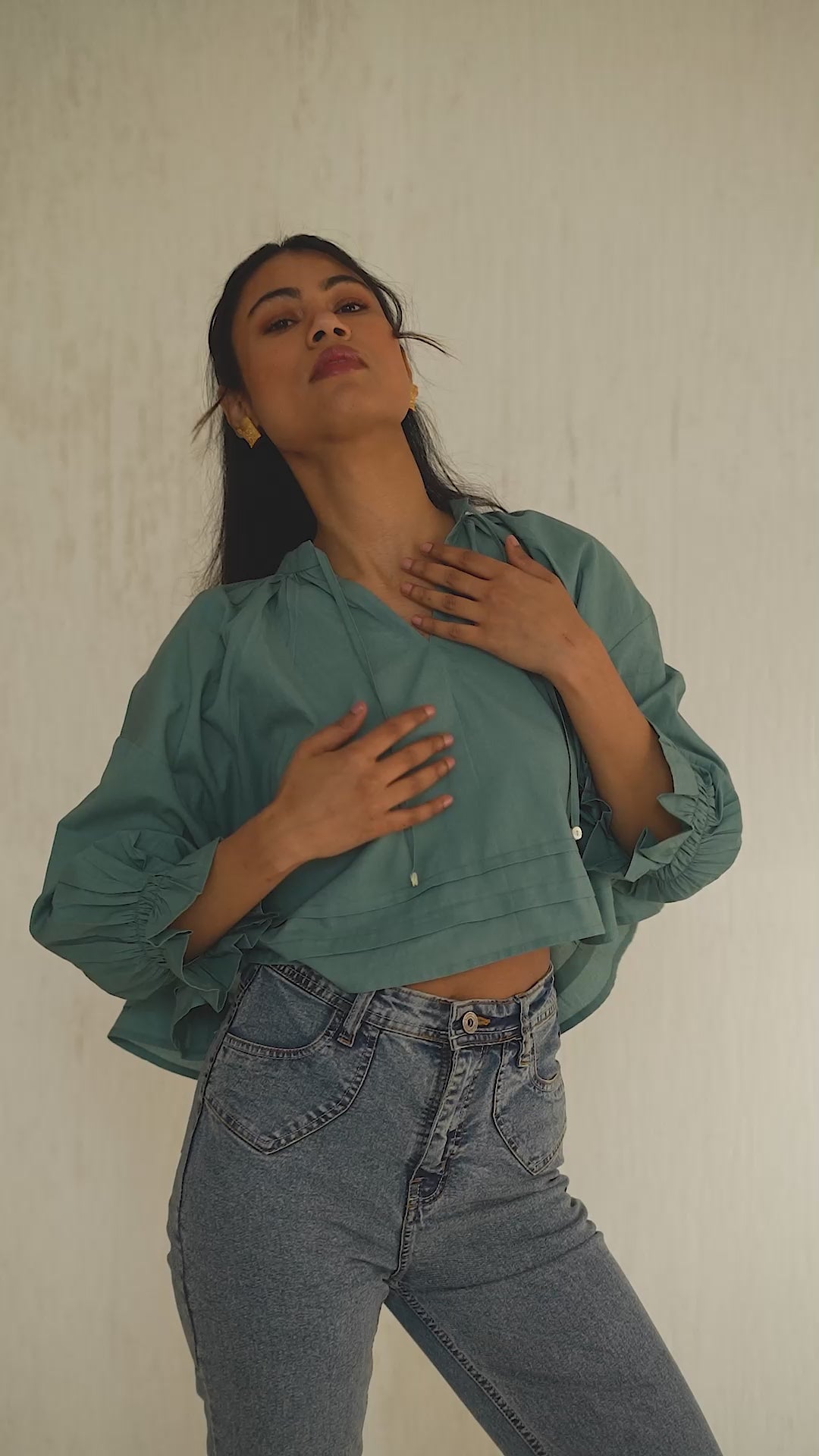 Terra Luna Blue Suki Top