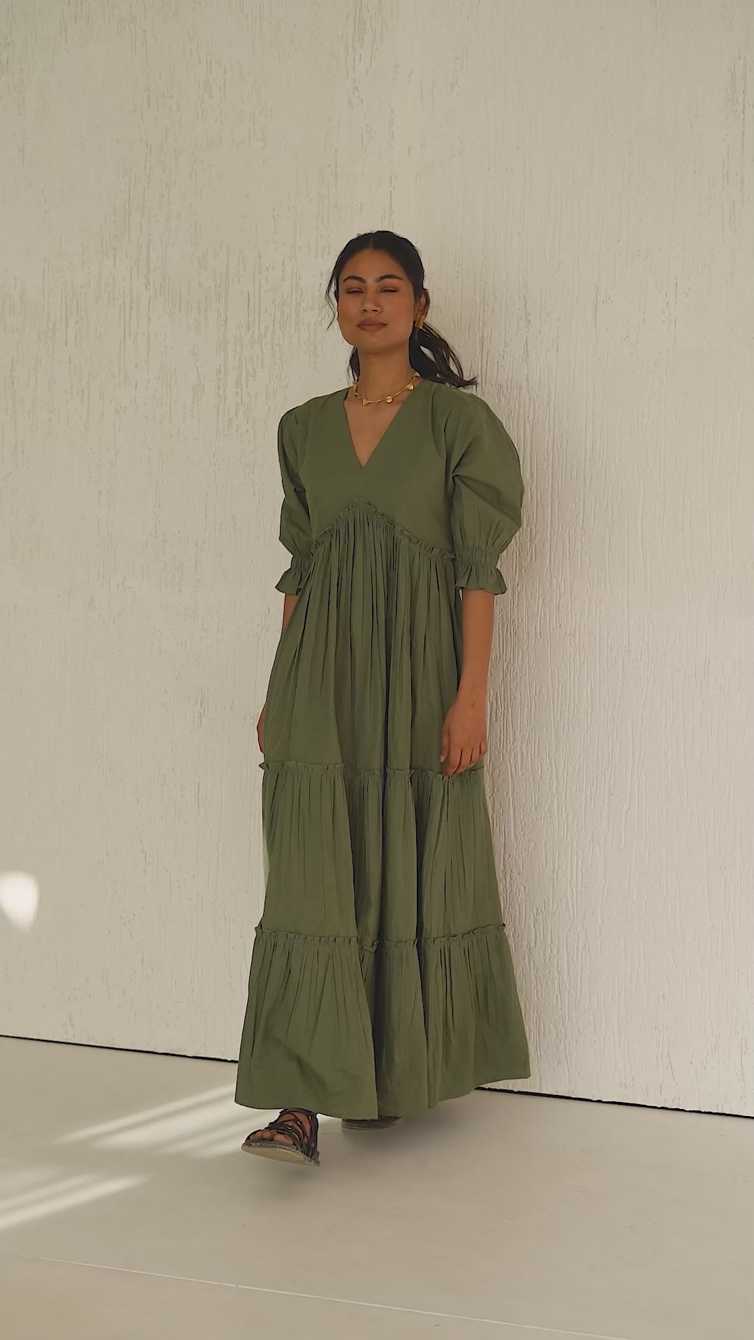 Bayleaf Green Vayu Dress