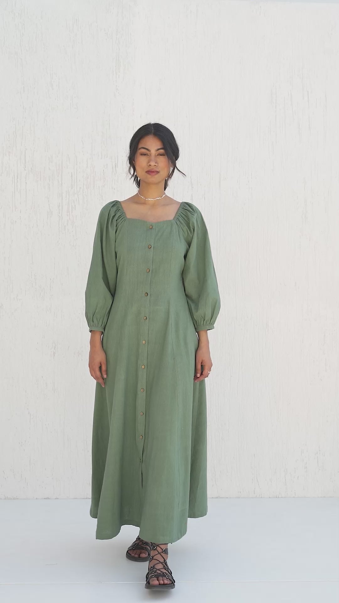 Bayleaf Green Zelda Dress