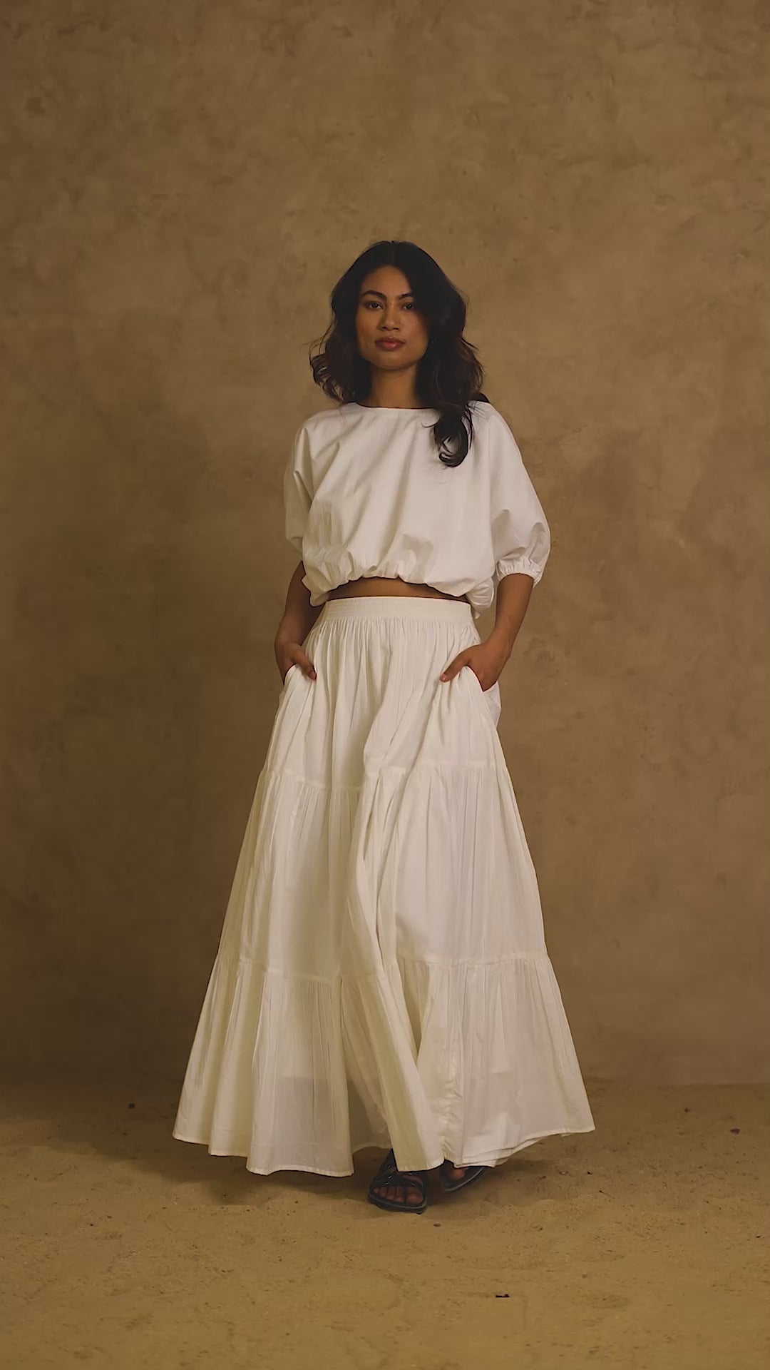 Blushing Pearl White Giza Set